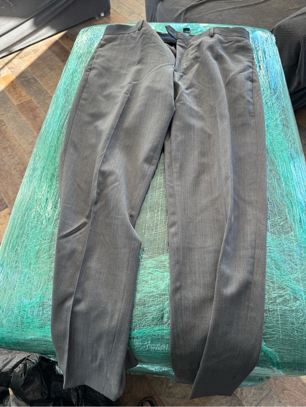 Egara Men's Dark Gray Dress Pants - Tailored Formal Trousers